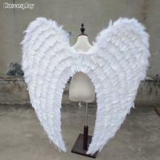 White Wings Feather Wings Costume Shows Stage Performance Props Cosplay Party