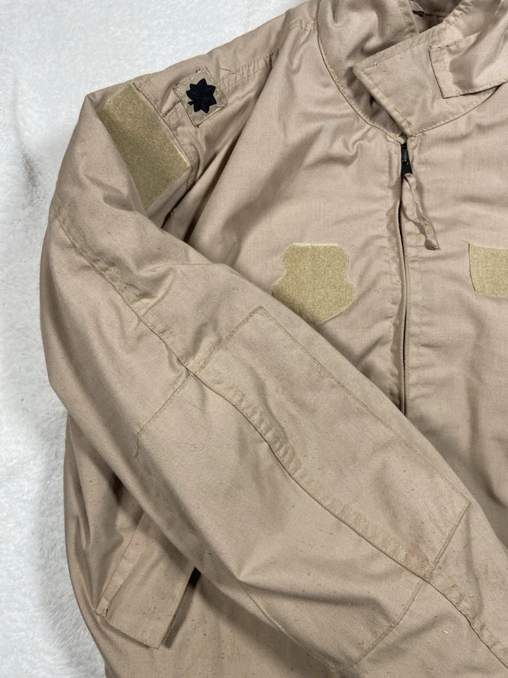 VTG US Military Tanker Jacket Men's M Cold Weather High Temp Aramid Tan Army - Image 3 of 4