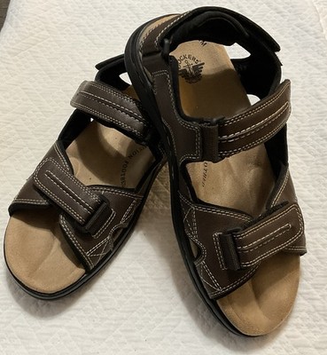 Dockers Memory Foam Fusion Footbed Brown Hook Loop-Over Mens Sandals Size 8M