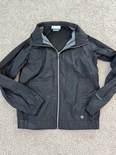 Columbia Omni-Shield Women's Black Windbreaker Full Zip Jacket M