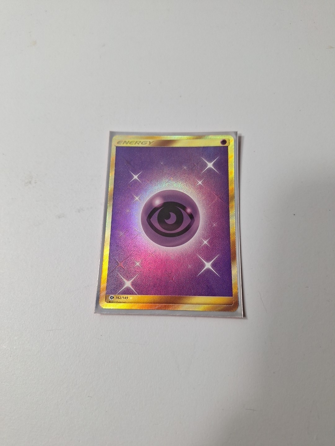 Psychic Energy - 162/149 - Pokemon Sun & Moon Base Set Secret Rare Card NM