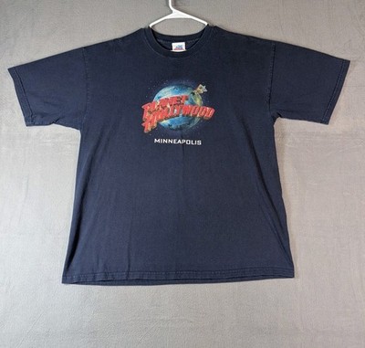 Vintage Planet Hollywood Mens XL Navy Minneapolis Graphic Tourist T Shirt USA