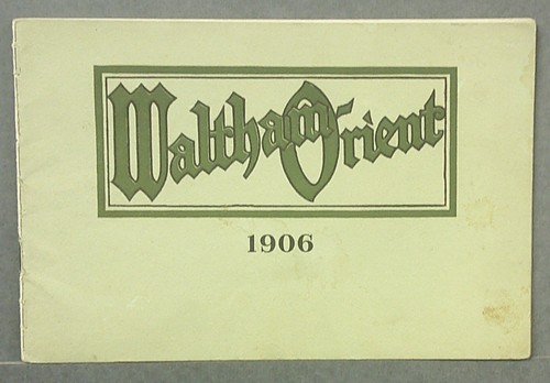1906 Waltham Orient Sales Catalog