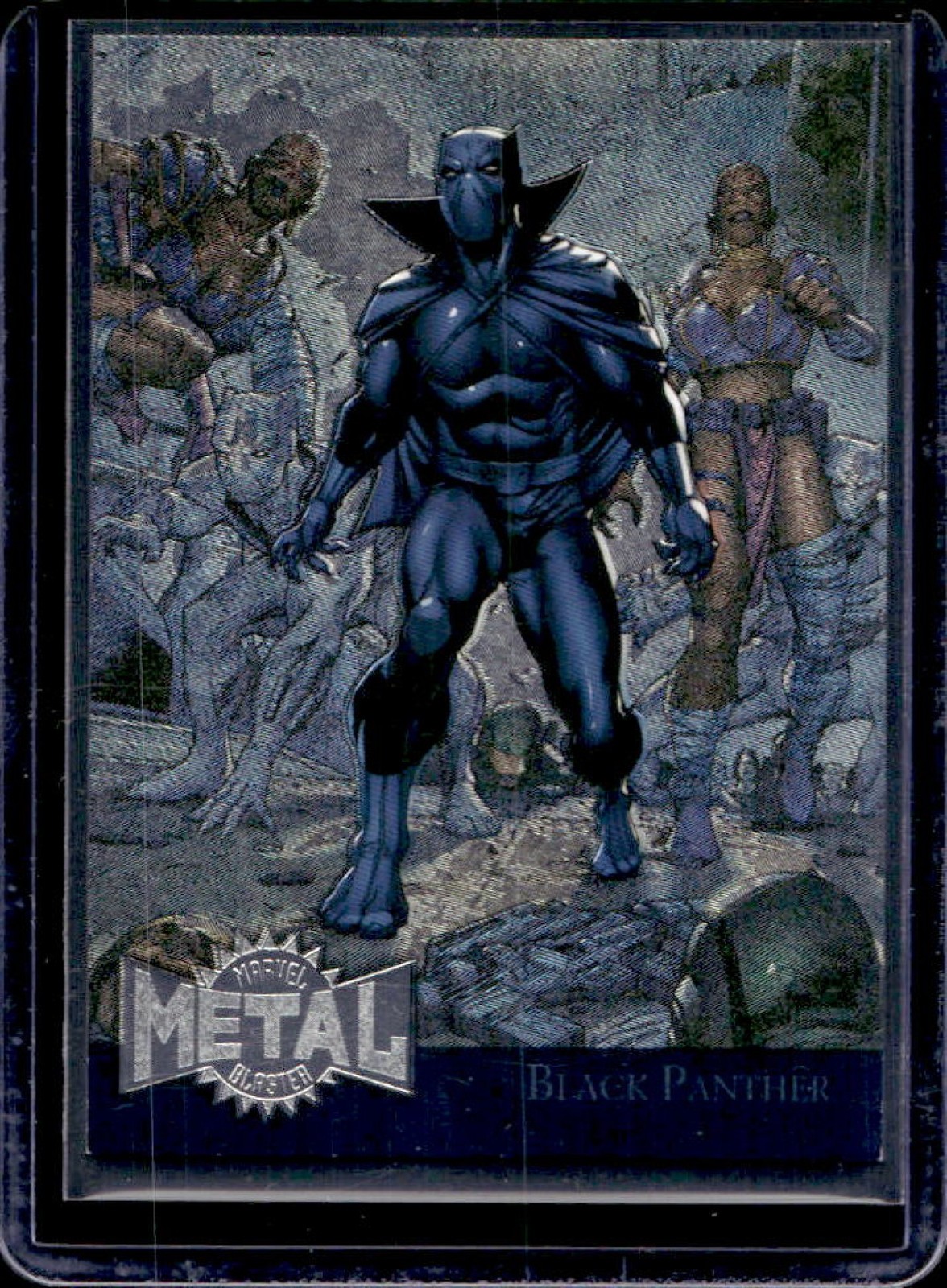 2015 Fleer Retro Marvel Black Panther 1995 Flair Metal Blaster #2