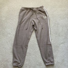 Victoria&rsquo;s Secret PINK Reverse Fleece High Waist Joggers Pants XL Iced Coffee