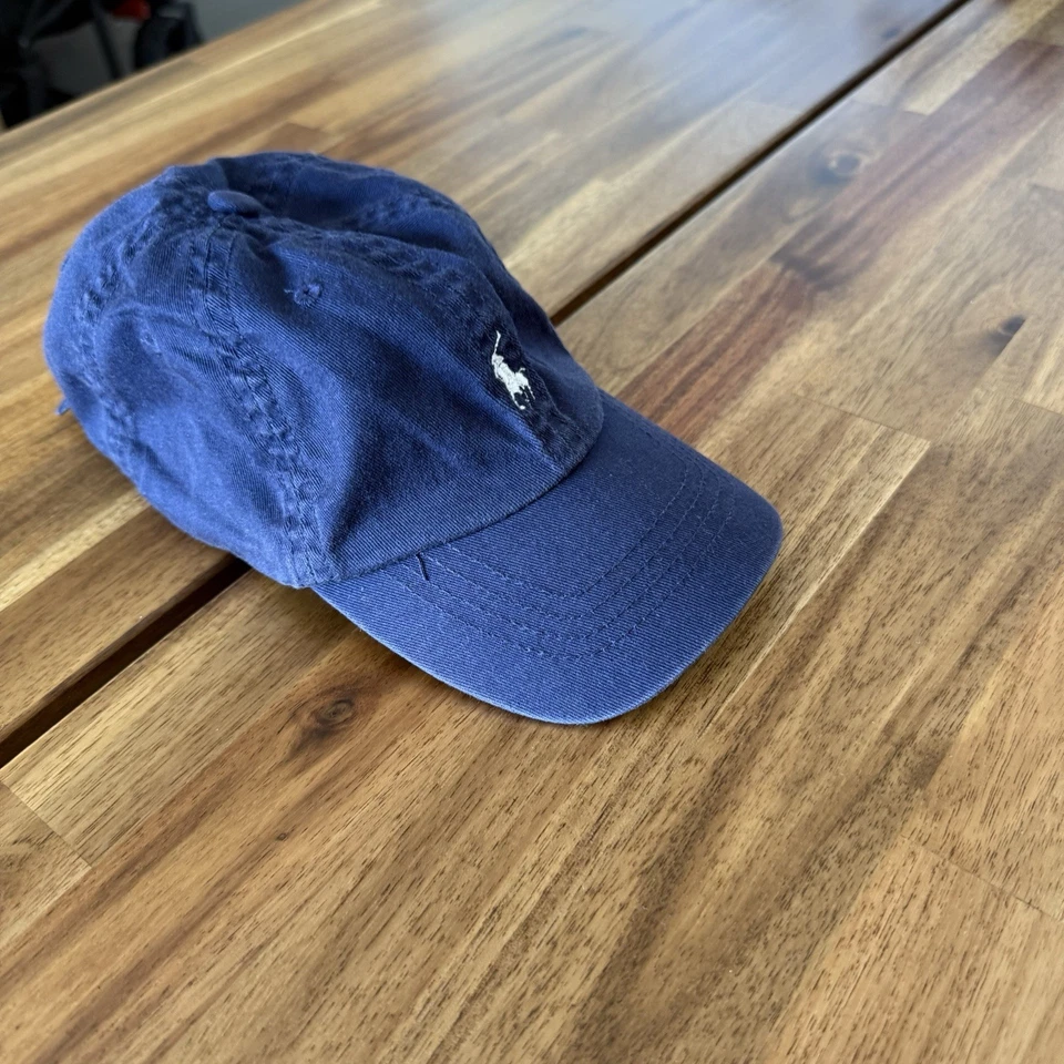Polo Ralph Lauren Hat Cap Toddler 2T-4T Blue Preppy Classic~TAC INITIALS*AS IS - Image 2 of 4