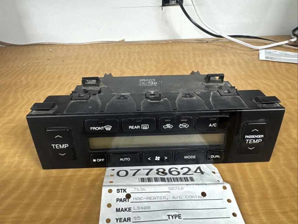 Lexus LS400 1995 control de calefacción. OEM Foto 2 de 4