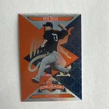 2025 Panini Crusade #34 Ben Hess Orange Rookie Serial 47/49 Yankees  