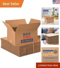 Moving Boxes Large 23"L x 17"W x 12"H 10-Pack - Corrugated Cardboard Box for ...