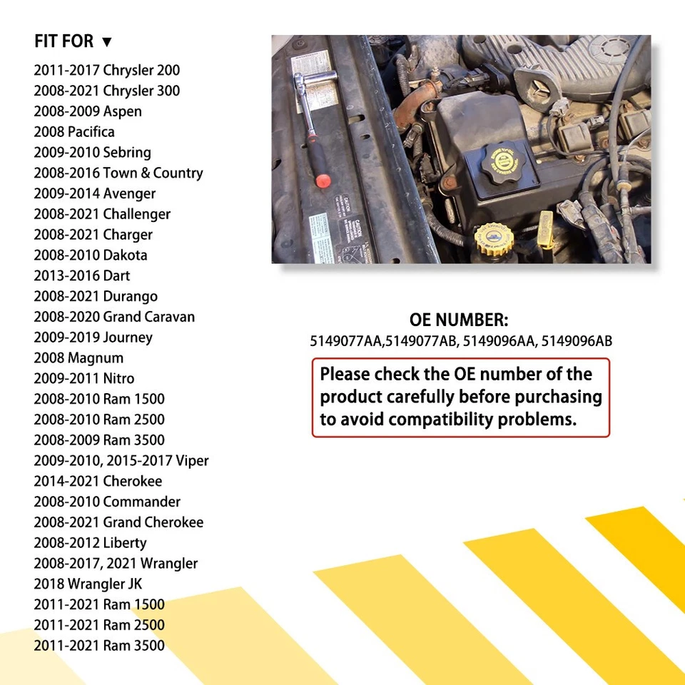 Motor Kühlmittel Temperatursensor 5149077AB FÜR DODGE CHRYSLER JEEP RAM - Image 4 of 4