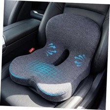 Memory Foam Car Seat Cushion Ergonomic Driver Seat Cushion for Sciatica Black