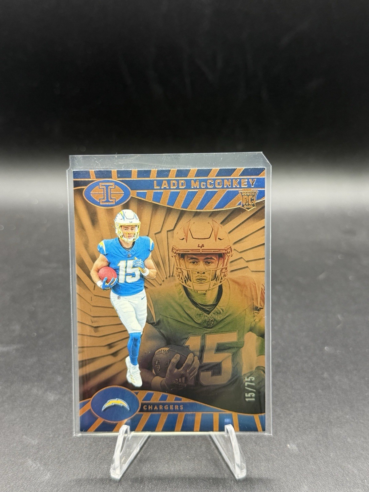 2024 Panini Illusions - Ladd McConkey #51 Trophy Collection Bronze /75 (RC)