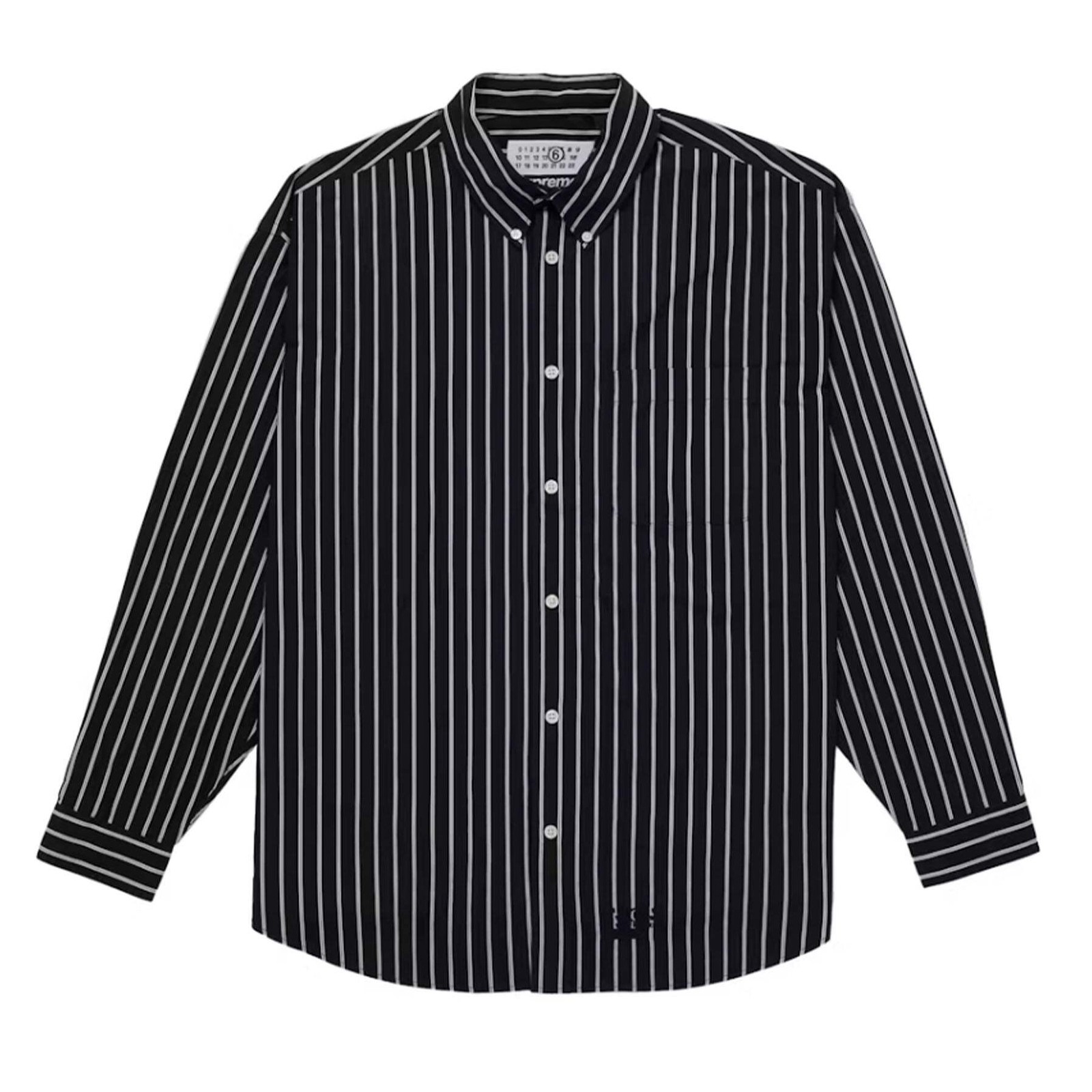 Supreme MM6 Maison Margiela Stripe Shirt Black