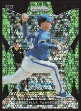 2019 Panini Prizm #237 Thomas Pannone Lime Green Donut Circles Prizm #/199 SN,RC