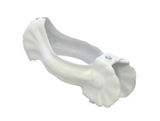 Gardinia Donauklammer 6 Stk Ø16mm Metall Weiß für Caféhaus- & Vitragestangen