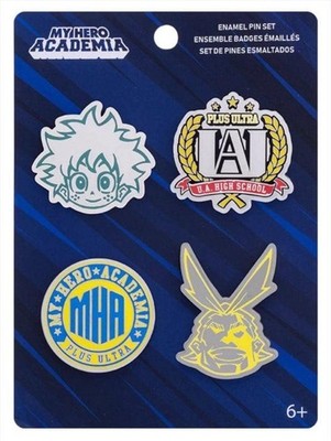 Loungefly FUNKO 4 Packung PIN SET: MHA - U.A. High School - UA HIGH - My Hero Ac