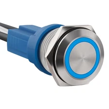 Ordentlich LED Latching Stainless Steel Push Button Switch 12-24V DC 20A 1NO ...