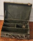 Vintage Military Wooden Chest Storage Case Green Box US Army 18.5"x13"x5.5" WW2