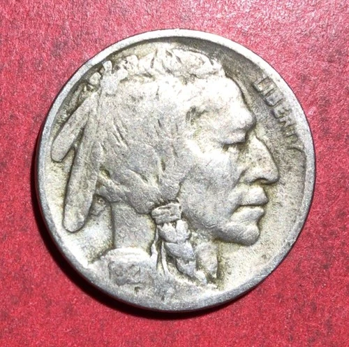 1921 US Buffalo Nickel! "Philadelphia" Mint! FINE! Old US Coin!