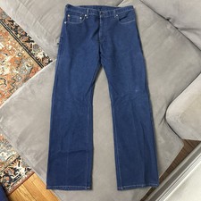 Retro Levi  s 517 Jeans Men 36 x 34 Blue Bootcut Denim Western EUC Dark Wash