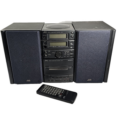 JVC UX-1 Stereo System Powers On w/ Speakers & Remote AS-IS READ DESCRIPTION