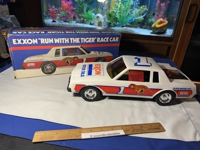 Vint 1980's Gay Toys Plastic Exxon Run with The Tiger Race Car