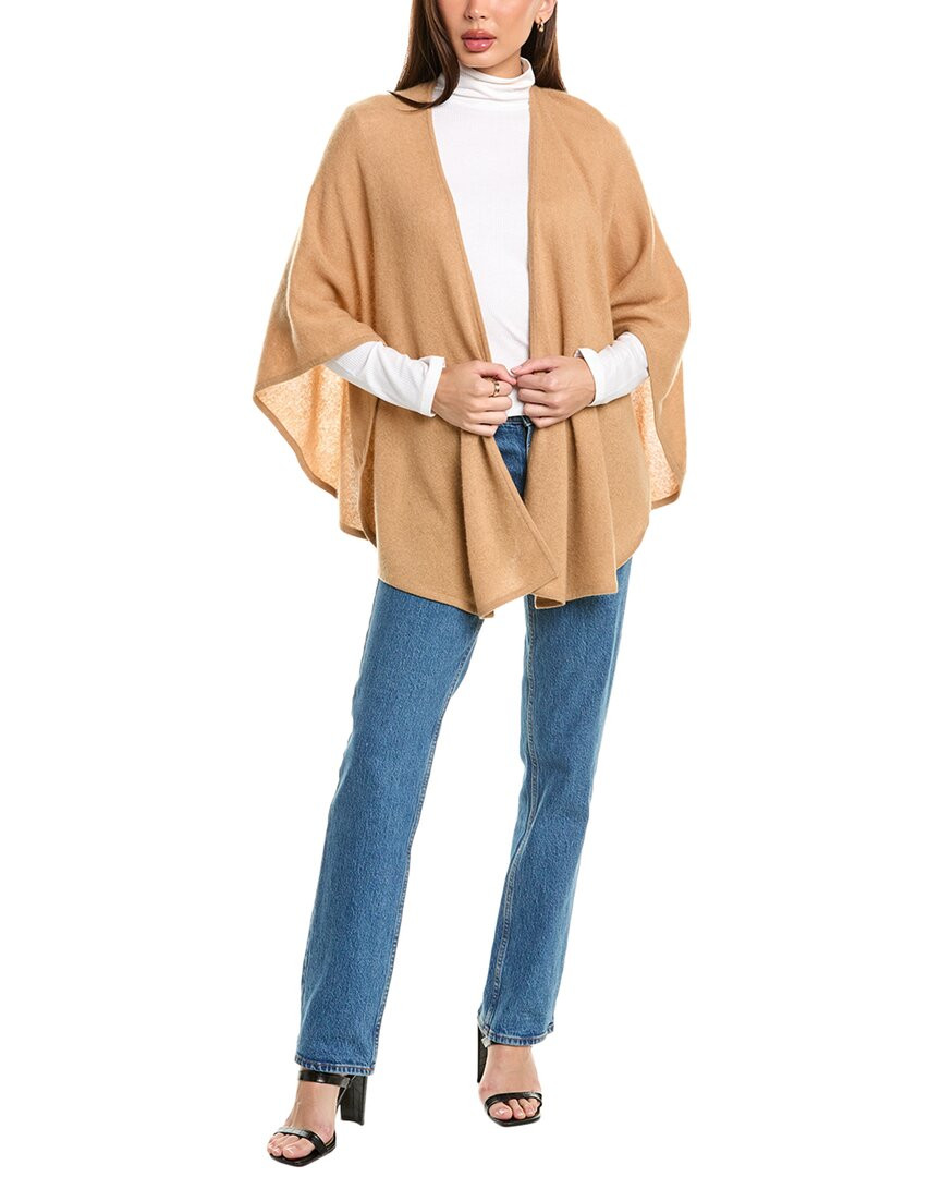 Женский кашемировый халат Amicale коричневого цвета 13390₽