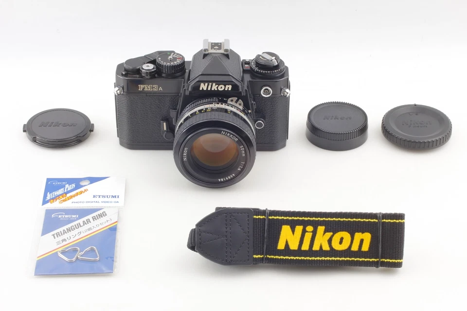 [Near MINT] Nikon FM3A Black 35mm Film Camera Body Ai 50mm f/1.4 Lens From JAPAN - Image 2 of 4