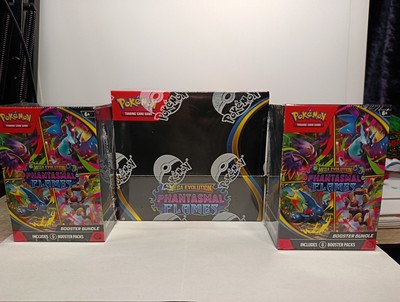  PokémonPhantasmal Flames Booster Box und 2 x Booster Bundles. Neu/Versiegelt 