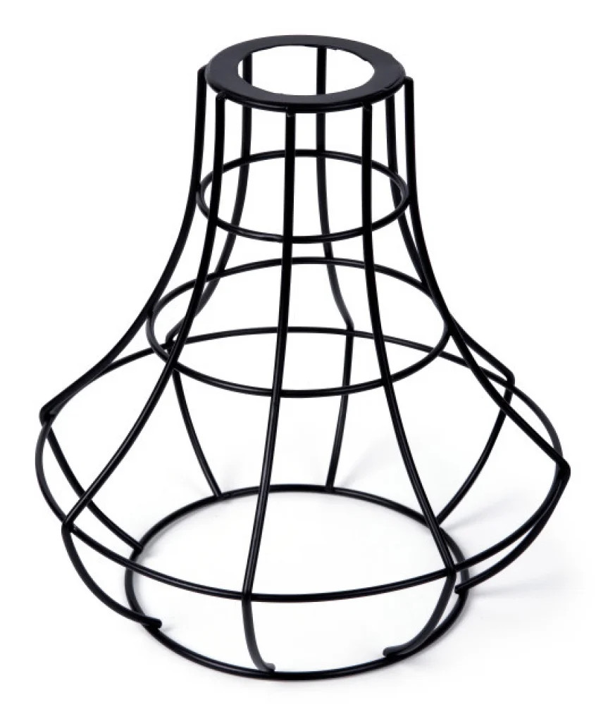 Metal Lampshade Black Chandelier 190mm Shade Only Integral ILDIB036