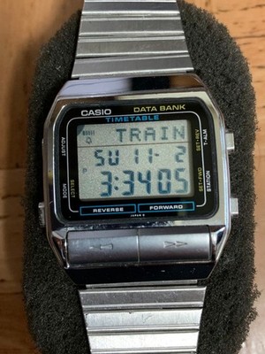 Casio Data Bank DBT-700 Watch 1980s Used Battery Replaced