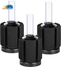 3 Pack Aquarium Bio Sponge Filter Breeding Fry Betta Shrimp Nano Fish Tank Smal