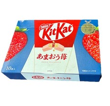 Kit Kat Mini Japan Limited Edition Amaou Strawberries creamy white chocolate
