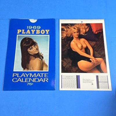 1969 PLAYBOY PLAYMATE CALENDAR COMPLETE W/SLEEVE EXC.