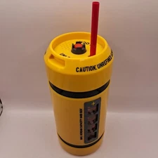 Disney Parks Monsters Inc Scream Canister Sipper Cup Bottle With Straw Working