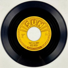 ELVIS PRESLEY - THAT'S ALL RIGHT - 45rpm SUN 209 - Rare Record