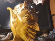 Soviet Vintage Drinking Cup Devil,Ceramic Drinking Tube,Mephistopheles Ashtray