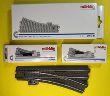 Ho Train MARKLIN Aiguillage droit numérique R2 24.3 ° voie C - 24612 74460 74490