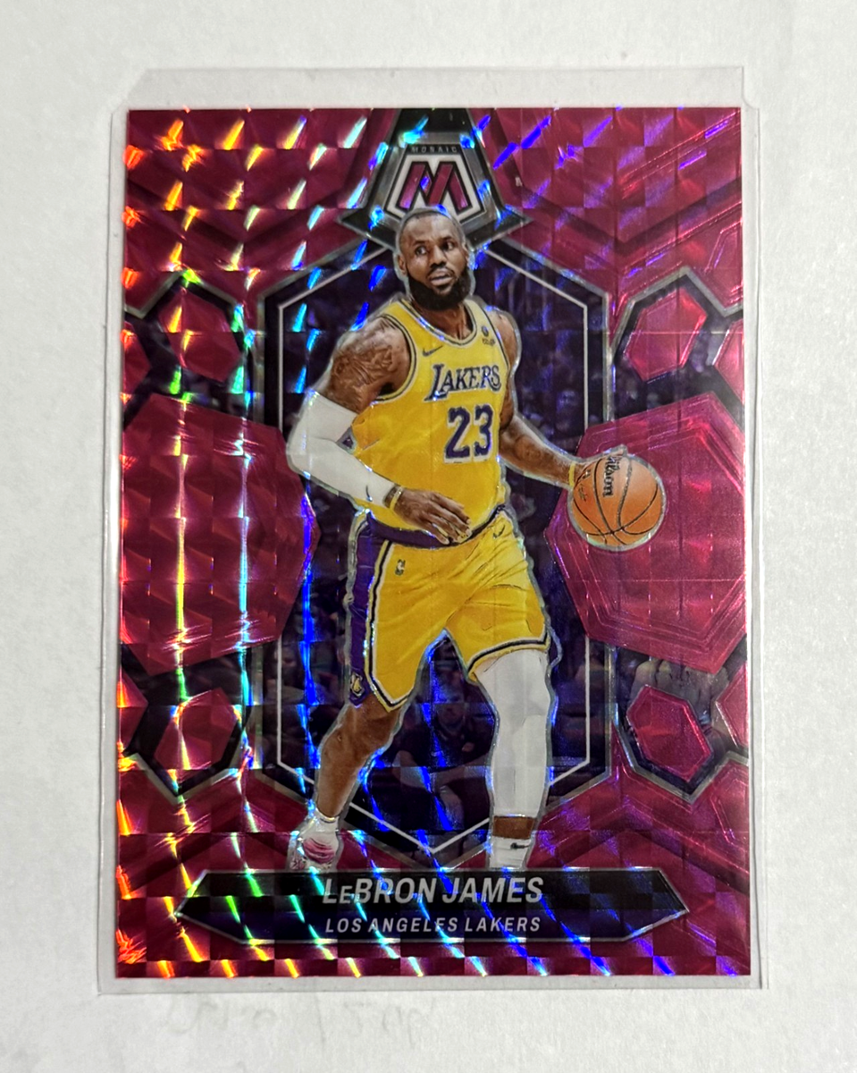 2023-24 Panini Mosaic NBA LeBron James #92 Pink Mosaic Prizm /149 