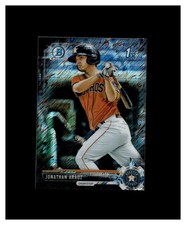 2017 Bowman Chrome Mini Prospects Black Shimmer Refractor Jonathan Arauz RC /100