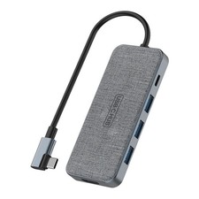 USB C Hub, 7-in-1 Docking Station Multiport Adapter with 4K HDMI, 100W Power ...