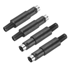 4 Pcs S-Video DIN Mini Male Socket 4 Pin PS/2 Plug 