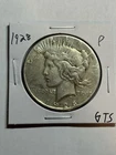 1928 P PEACE SILVER DOLLAR VF DETAILS KEY DATE