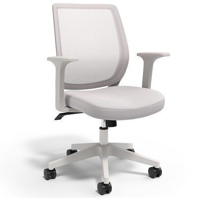 Union & Scale Essentials Ergonomic Fabric Swivel Task Chair Gray (UN58149)
