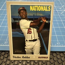 2019 Topps Heritage High Number - SP Victor Robles #701 Batting Pose