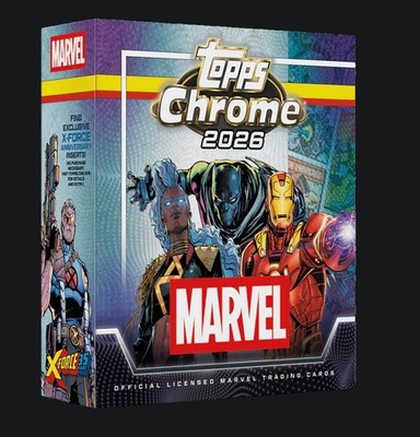 2026 Topps Chrome Marvel Comics Mega Box 56 Cards Sealed OVP