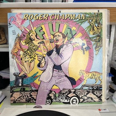 ROGER CHAPMAN LP HYENAS ONLY LAUGH FOR FUN T687