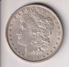 1896-P MORGAN SILVER DOLLAR $1 PHILADELPHIA 90% SILVER COIN UNITED STATES MINT