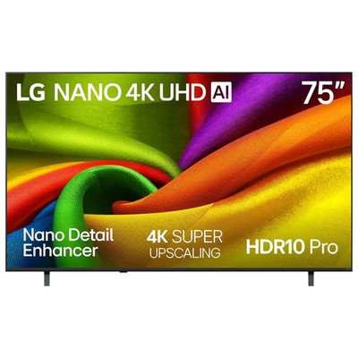 LG NU85 75'' 4K UHD Smart TV α7 AI Processor 4K Gen9 webOS 26