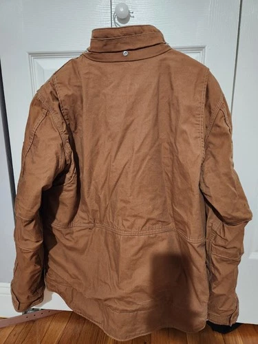 Carhartt FR Full Swing Flame Resistant CAT 3 Brown Work Jacket Mens M  image 3